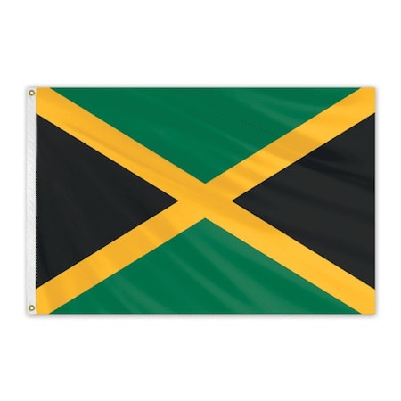 Global Flags Unlimited Jamaica Outdoor Nylon Flag 6'x10' 203445